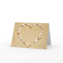 Seashell Heart Greeting Card