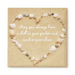 Seashell Heart Quote Magnet