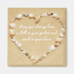 Seashell Heart Quote Magnet