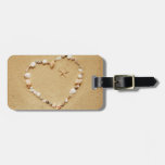 Seashell Heart with Starfish Bag Tags