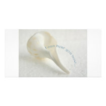 Seashell, I can hear you now photo cards