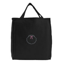 Seashell Monogram Embroidered Bag