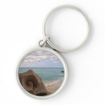 Seashell on Island Paradise Keychain