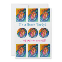 Seashell Party Invitation by gracemegea Seashell Party Invitation