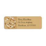 Seashell Peace Sign Address Labels labels
