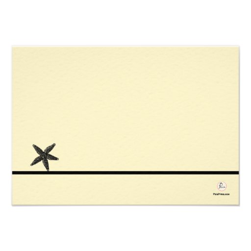 Seashell Treasures Wedding Response Card Announcements