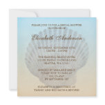 Seashell Tropical Beach Bridal Shower Personalized Invite