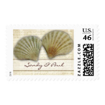 Seashells - beach love postage