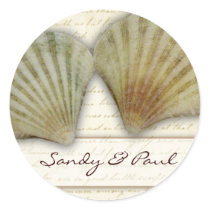 Seashells - beach love stickers