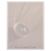 Seashells Beach Personalized Letterhead by farmer77 Seashells Beach Personalized Letterhead