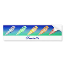 Seashells bumper stickers by joeyartist Seashells bumper stickers