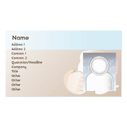 Seashells - Business Business Card (front side)