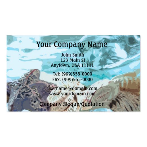 Seashells Business Card (front side)