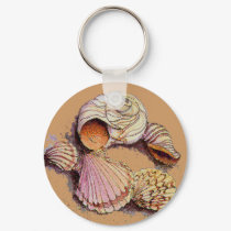 SEASHELLS by SHARON SHARPE keychains