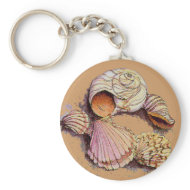 SEASHELLS by SHARON SHARPE keychain