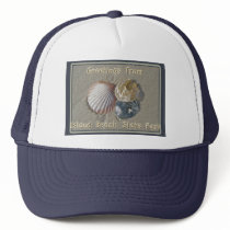 Seashells Greetings From IBSP Seaside Park NJ Mesh Hats