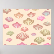 Seashells In The Sand Poster