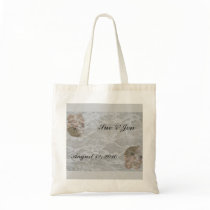 SeaShells & Lace Canvas Bags