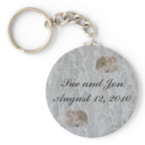 SeaShells & Lace Keychain