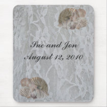 SeaShells & Lace Mousepad