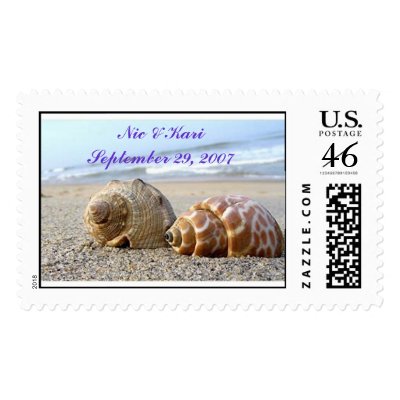 Seashells, Nic &amp; Kari Postage Stamp