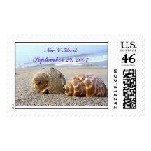 Seashells, Nic & Kari Postage Stamp