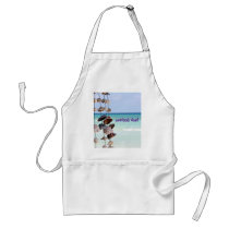 seashells on sea background aprons
