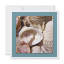 Seashells on the beach announcements
