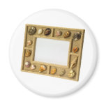 Seashells photo frame refrigerator magnet