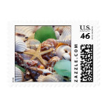 Seashells Starfish & Beach Glass Postage