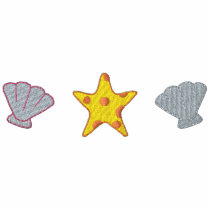Seashells/ Starfish embroidered shirts