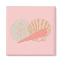 Seashells Trio Refrigerator Magnets