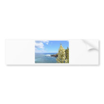 Seashore and Yucca Flowers In Bloom Bumper Stickers