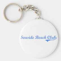 Seaside Beach Club Rhode Island Classic Design Key Chain