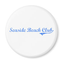 Seaside Beach Club Rhode Island Classic Design Fridge Magnet