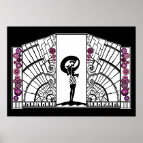 Seaside Deco in White and Pink Posters