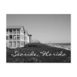 Seaside Florida black & white postcard