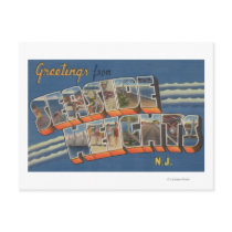 Seaside Heights, New Jersey - Large Letter Scene Post Card