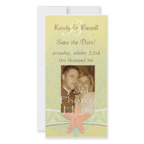 Seaside Save the Date Photocard Picture Card