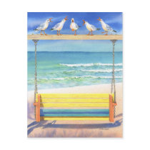 Seaside Serenade postcards by BarbaraBayerArt Seaside Serenade postcards