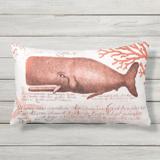 whale outdoor pillow