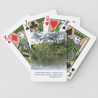 Season Ecclesiastes Lake Forest Playing Cards