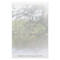 Season Ecclesiastes Lake Forest Writing Paper Custom Stationery