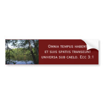 Season Ecclesiastes Latin Forest Lake Bumper Sticker