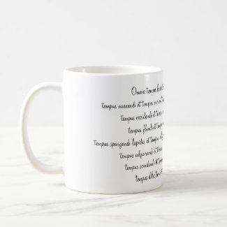 Season Latin Ecclesiastes Cup Drinks Glass mug