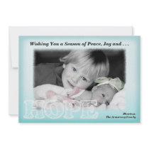Season of Hope Holiday Photo Card invitations by NicChic Season of Hope Holiday Photo Card invitations