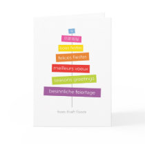 Season’s greetings tree card