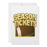 Season Tickets Custom Invitations