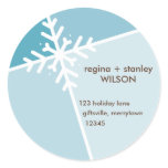 SEASONAL ADDRESS STICKER :: modernista snowflake 3