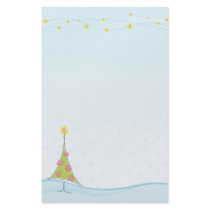 SEASONAL NOTEPAPER :: whimsical christmastree 1 stationery by holidayboutique SEASONAL NOTEPAPER :: whimsical christmastree 1 stationery